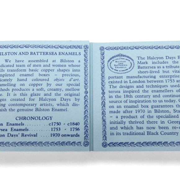 BILSTON And BATTERSEA Enamel Silver Jubilee Box England Vintage Limited Edition - Picture 8 of 10